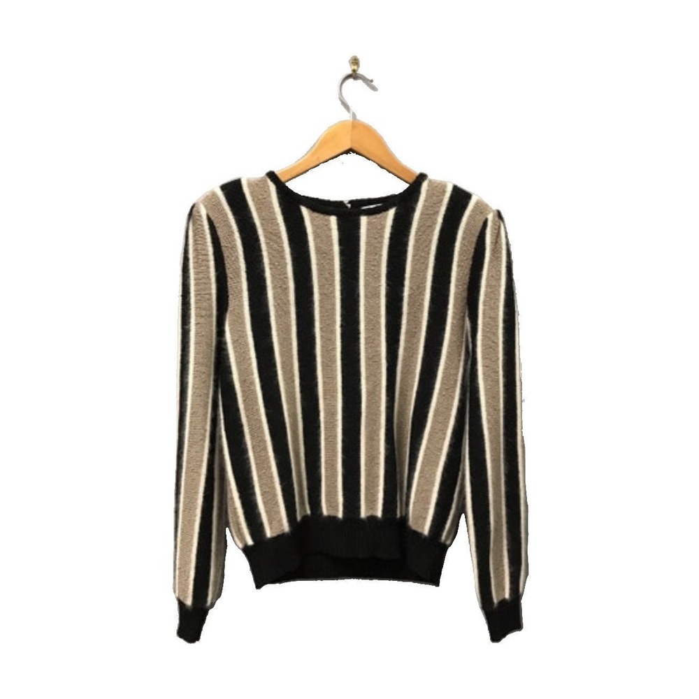 vintage 1980s striped sweater‎ M retro petite 80s